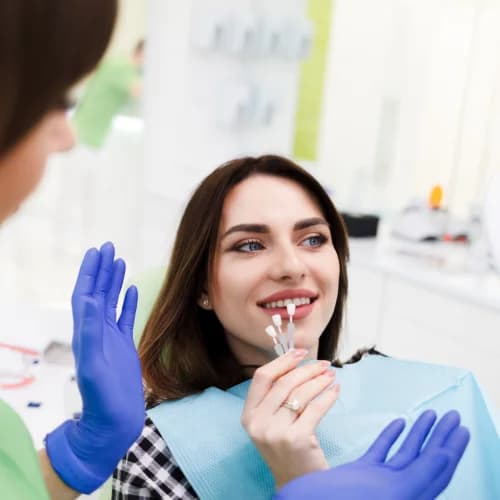 Porcelain veneers smile transformation