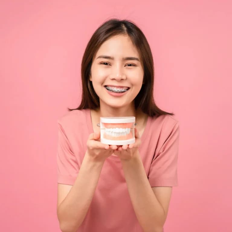 Traditional braces patient care at Gardenbrooke Dental